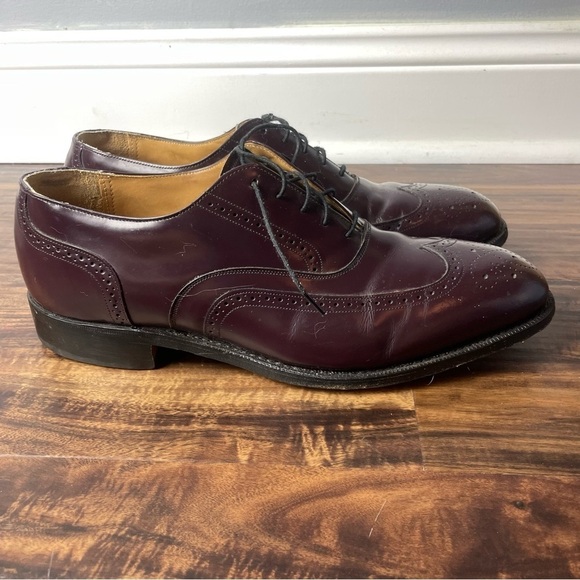 Johnston & Murphy Leather Lace Up Oxford Size 10.5 D
